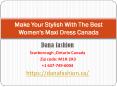 Make Your Stylish With The Best Women's Maxi Dress Canada