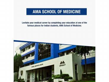 AMA School of Medicine - Top Medical College in Philippines