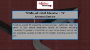 TV Mount Install Adelaide  | TV Antenna Service