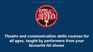 Musical Theatre Courses