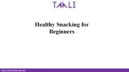 Healthy Snacking for Beginners