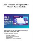 How To Create A Gorgeous UI — These 7 Rules Can Help (1) PowerPoint PPT Presentation