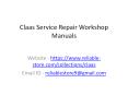 Claas Service Repair Workshop Manuals PowerPoint PPT Presentation