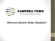 What are Electric Roller Shutters?