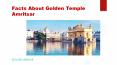 Facts about Golden Temple Amritsar PowerPoint PPT Presentation