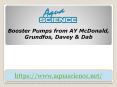 Booster Pumps from AY McDonald, Grundfos, Davey & Dab PowerPoint PPT Presentation