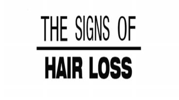 The signs of hair loss