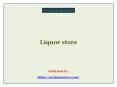 Liquor store PowerPoint PPT Presentation