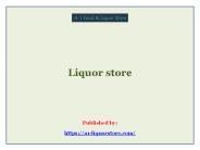Liquor store