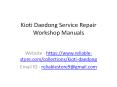 Kioti Daedong Service Repair Workshop Manuals PowerPoint PPT Presentation