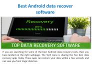 Best Android data recover software
