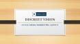 Social Media Marketing Agency named as Discreet Vision PowerPoint PPT Presentation