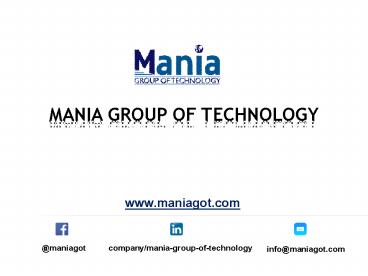 Mania Group of Technology | E-Commerce, Website, App Design and Development