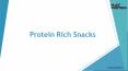 Protein-Rich Snacks PowerPoint PPT Presentation