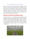 Know About LED Grow Lights PowerPoint PPT Presentation