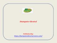 Dumpster Rental