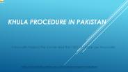 Let Know the Khula Procedure in Pakistan