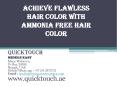 Achieve Flawless Hair Color With Ammonia Free Hair Color PowerPoint PPT Presentation