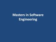 Masters in Software Engineering