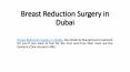 Breast Reduction Surgery in Dubai