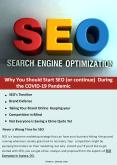 Why You Should Start SEO (or continue) During the COVID-19 Pandemic PowerPoint PPT Presentation