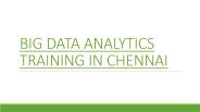 Software Training in BIG DATA Chennai