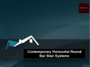 Contemporary Horizontal Round Bar Stair Systems