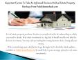 Important Factors To Take An Informed Decision On Real Estate Property Purchase From Publichomecheck.Com PowerPoint PPT Presentation
