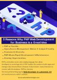 5 Reasons Why PHP Web Development for Business is a Great Idea PowerPoint PPT Presentation