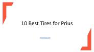 10 Best Tires for Prius
