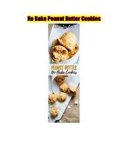 No Bake Peanut Butter Cookies