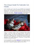 The Unique Guide For Automatic Cat Feeder PowerPoint PPT Presentation