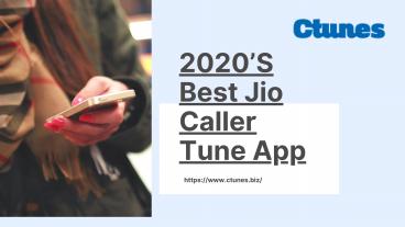 2020’S Best Jio Caller Tune App