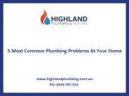 5 Most Common Plumbing Problems at Your Home