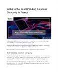 Wilbiz is the Best Branding Solutions Company in France PowerPoint PPT Presentation