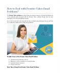 How to Deal with Frontier Yahoo Email Problems? PowerPoint PPT Presentation