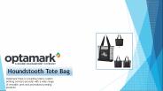 Custom Houndstooth Tote Bag - Optamark