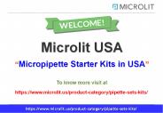 Micropipette Starter Kits in USA
