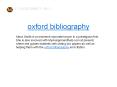oxford bibliography PowerPoint PPT Presentation