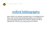 oxford bibliography
