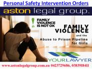 Apply Family Violence And Personal Safety Intervention Orders