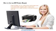 How to Get an HP Printer Repair