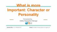 What is more Important_ Character or Personality
