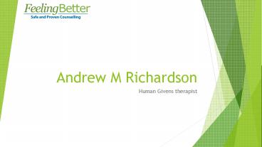 Counselling for Depression | Andrew M Richardson