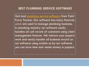 Plumbing service software