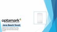 Custom Java Beach Towel - Optamark