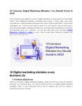 10 Common Digital Marketing Mistakes You Should Avoid in 2020 PowerPoint PPT Presentation