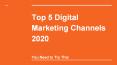 Top 5 Digital Marketing Channels 2020: You Need to Try This PowerPoint PPT Presentation