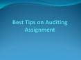 Know Few Important Tips on Auditing Assignment PowerPoint PPT Presentation