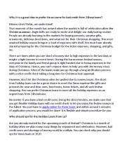 Looking for Guaranteed Christmas Loans 2020?